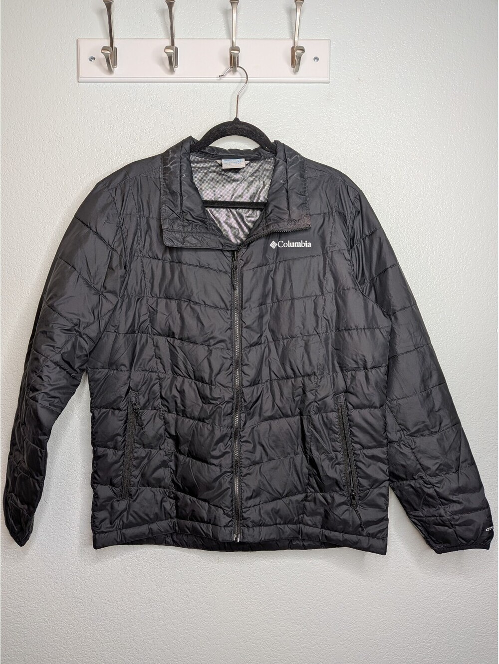 Columbia Interchange Omni-Heat Black Puffer Jacket men’s Size M